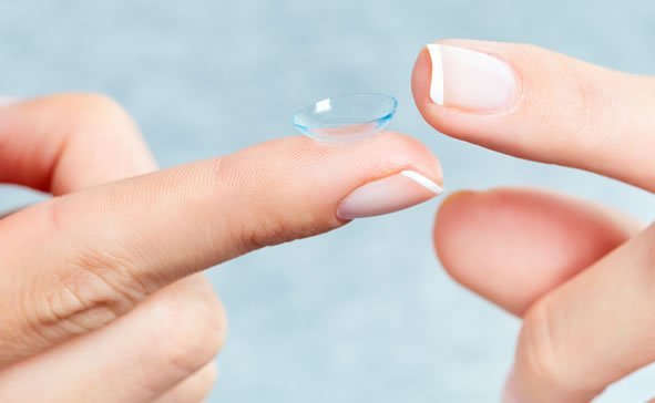 lentes de contato gelatinosas